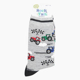 Men's Bamboo Socks - Grey, Tractor Racing: UK 7-11 | EU 40.5-46 | US 8-12