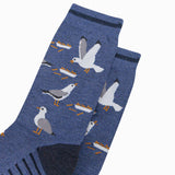 Men's Bamboo Socks - Denim Blue, Thieving Seagulls: UK 7-11 | EU 40.5 -46 | US 8-12