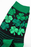Men's Lucky Irish Shamrock Four Leaf Clover Bamboo Socks: UK 7-11 | EU 40.5-46