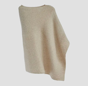 Cosy Ultra Soft Poncho - Biege