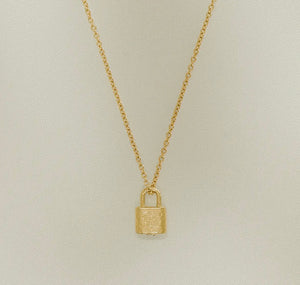 Agapée Jewelry: Lourdes Necklace - gold gift waterproof jewellery