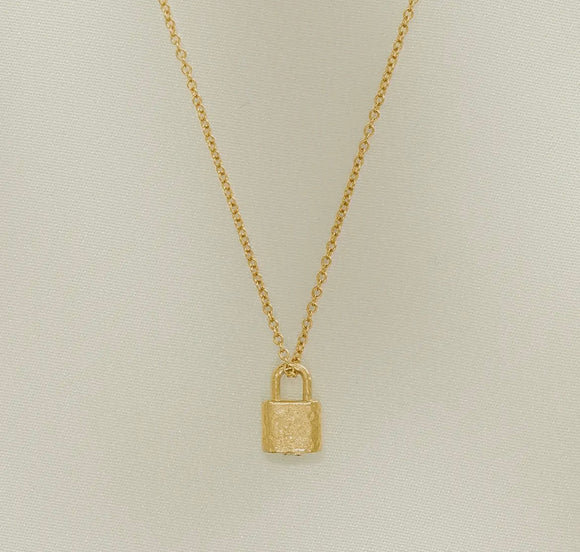 Agapée Jewelry: Lourdes Necklace - gold gift waterproof jewellery