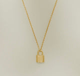 Agapée Jewelry: Lourdes Necklace - gold gift waterproof jewellery