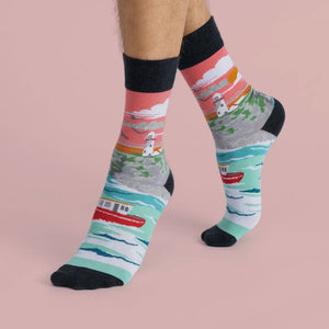 Lighthouse & Cliffs Socks