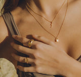 Agapée Jewelry: Lourdes Necklace - gold gift waterproof jewellery