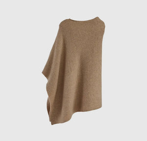 Cosy Ultra Soft Poncho - Camel