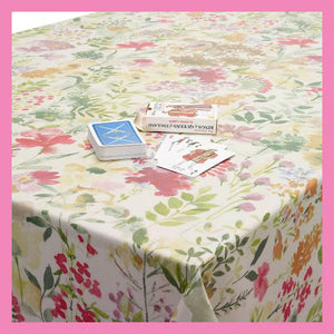 Watercolour Floral Oil Cloth