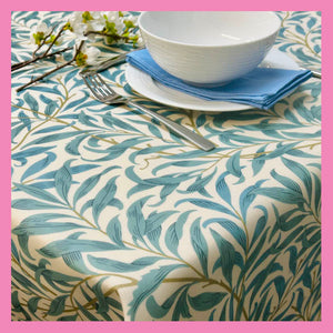 William Morris Leaf Oil Cloth - Teal