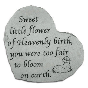 Sweet Little Flower Memorial Plaque