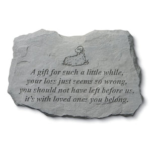 A Gift For Such a Little While Memorial Plaque