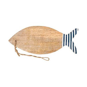 Fish Chopping Board with Stripe Enamel Finish