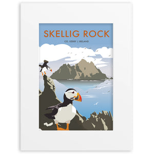 Skelligs Rock Mounted 8x10" Print