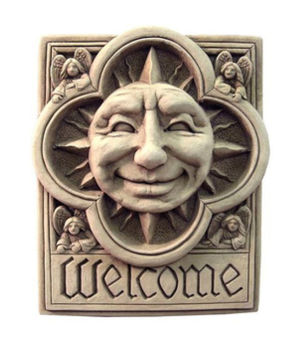 Sun with Angels Welcome Plaque